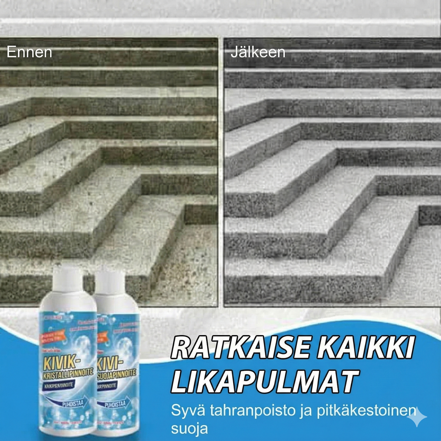 Kiven korroosionestoaine – Poistaa ruosteen ja tahrat turvallisesti