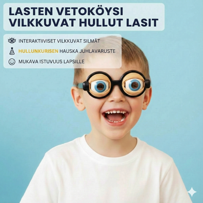 Hauskat lasit, joissa on silmäniskumekanismi