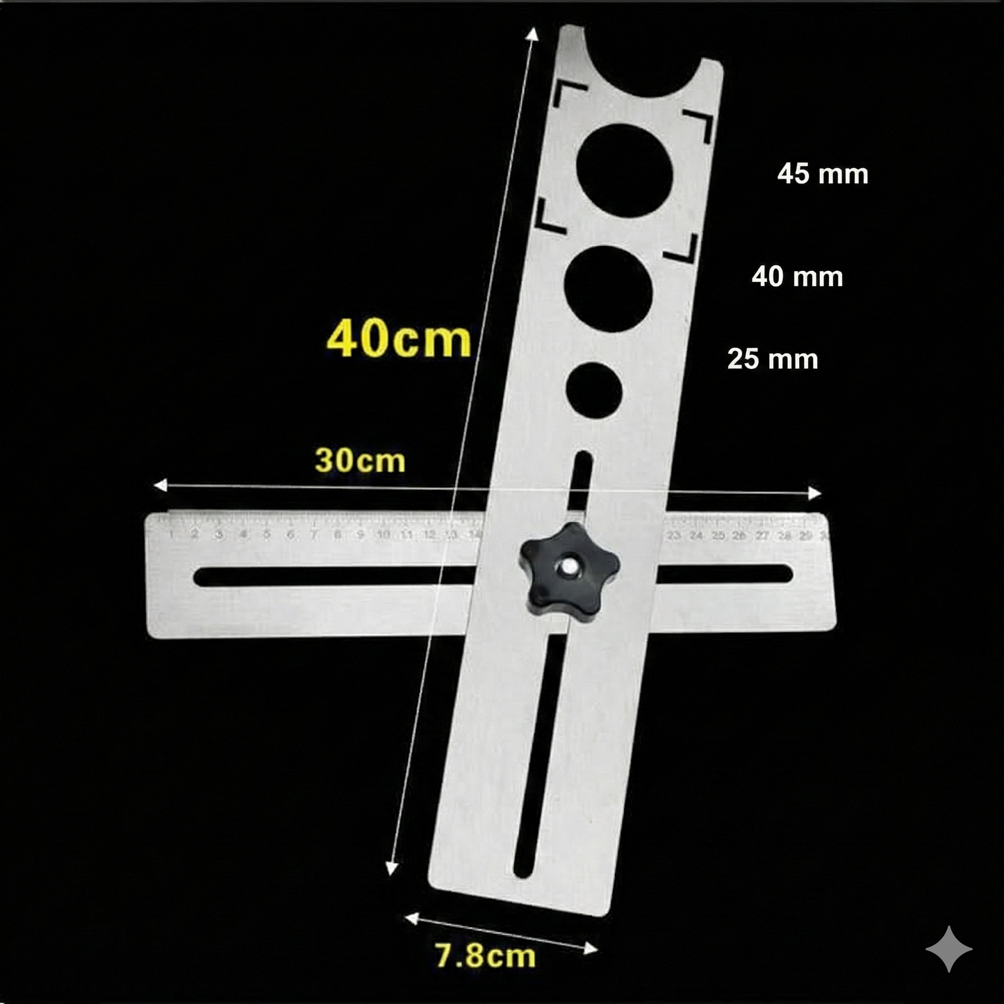 Täysin kulmassa säädettävä poraustyökalu