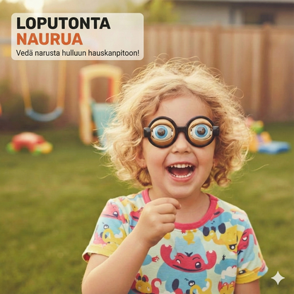 Hauskat lasit, joissa on silmäniskumekanismi