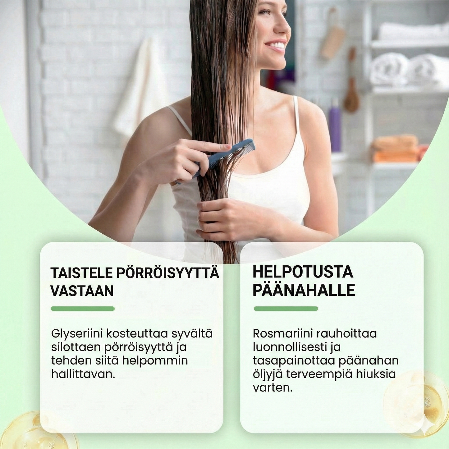 Rosmariinihydrolysoitu keratiini-shampoo