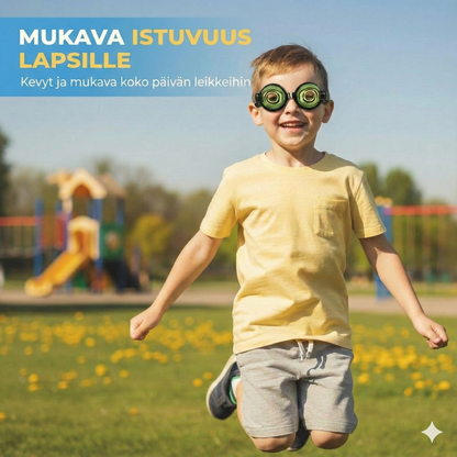 Hauskat lasit, joissa on silmäniskumekanismi