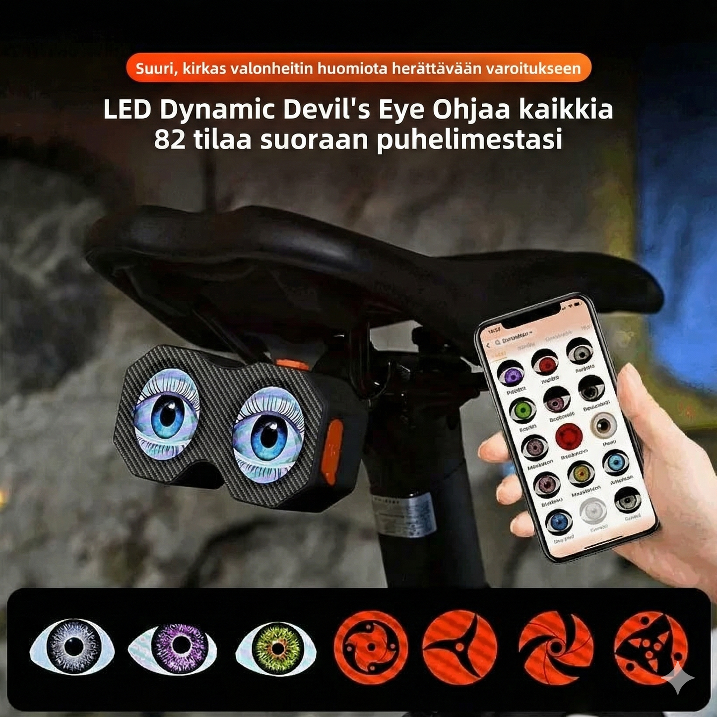 Dynaaminen Devil's Eye -takavalo