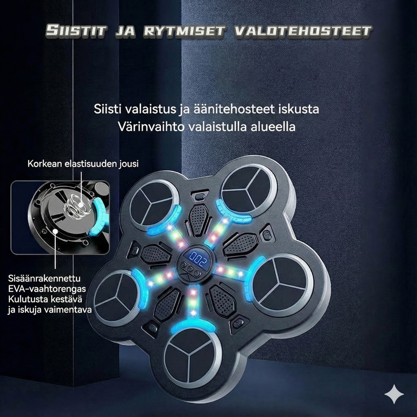 Bluetooth-musiikkinyrkkeilykone lapsille