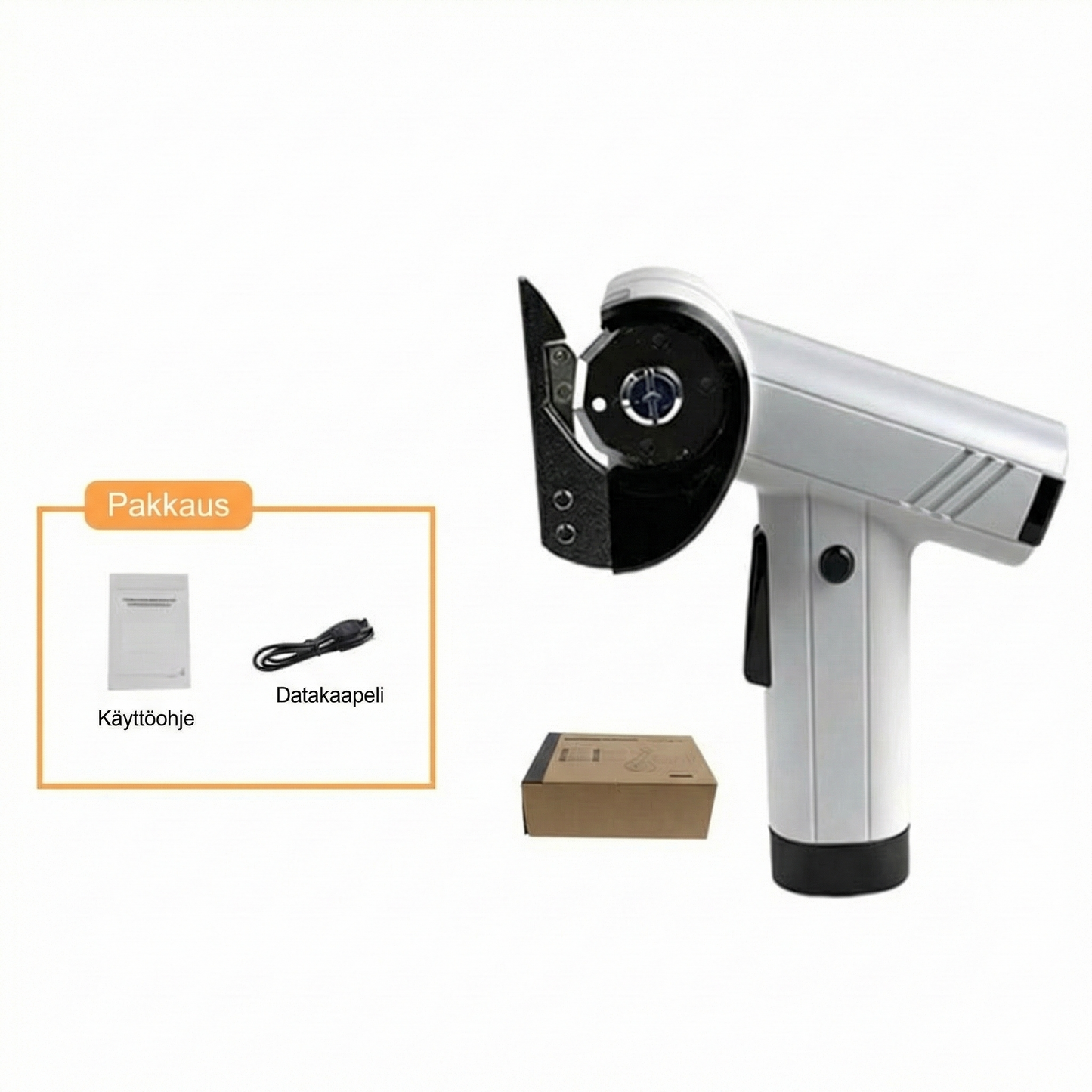 Ladattava nopea pahvileikkuri