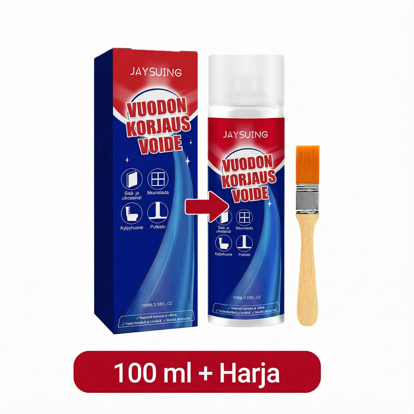 Vedenpitävä tiivistyssuihke