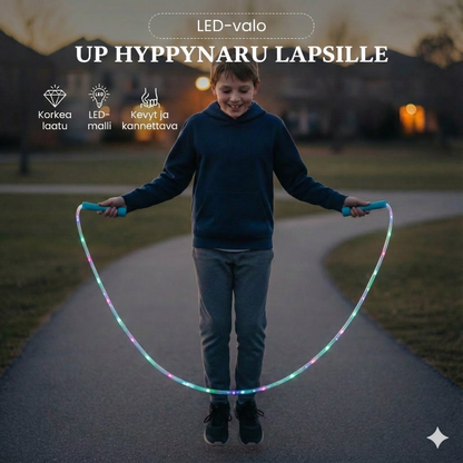 LED-valaistu hyppynaru lapsille