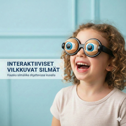 Hauskat lasit, joissa on silmäniskumekanismi