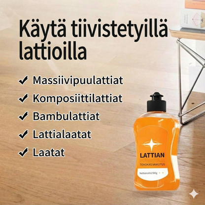 Tiivistetty lattianpuhdistusaine: 99,9 % antibakteerinen ja antaa välittömän kiillon