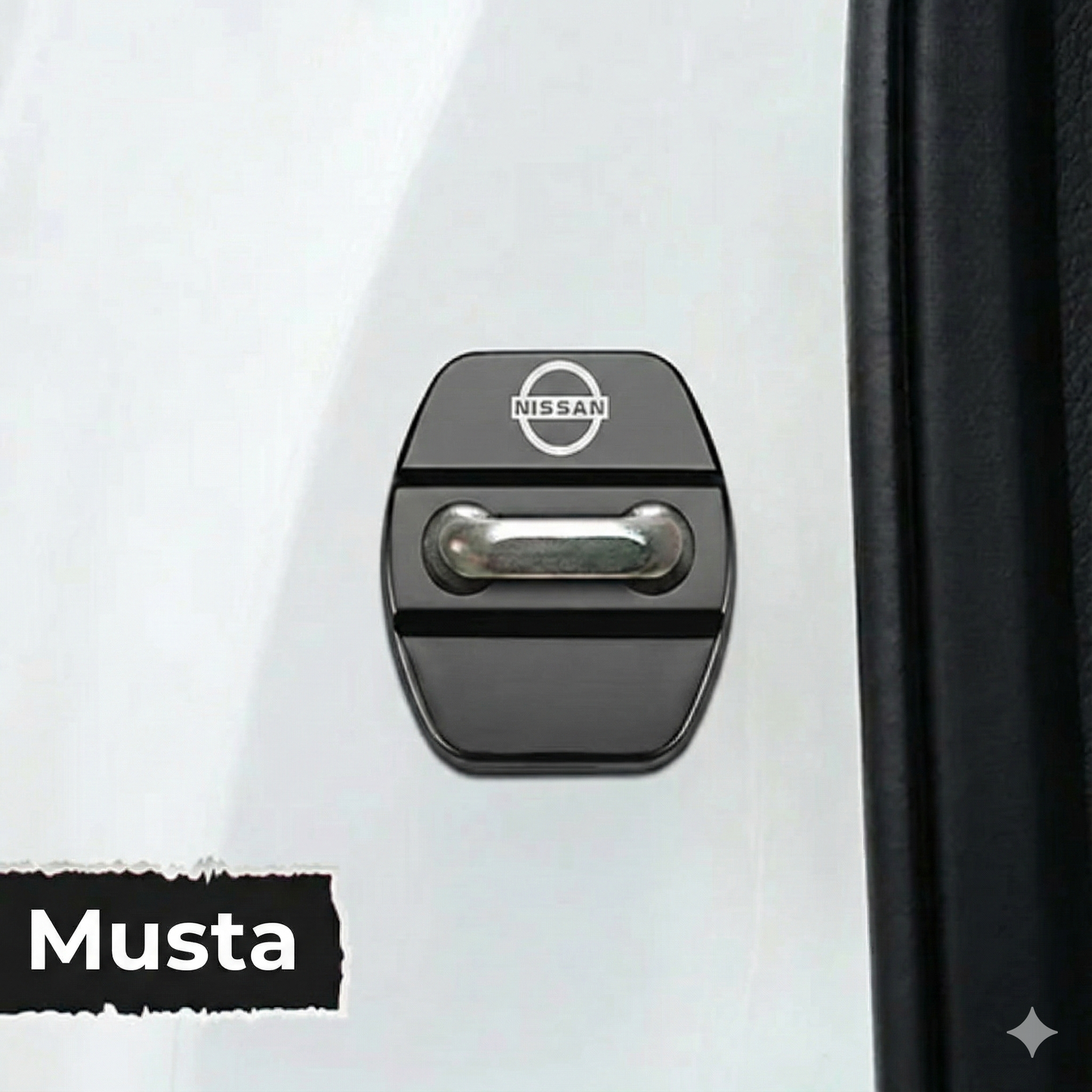 Auton oven salvan metalliset suojat (4 kpl)