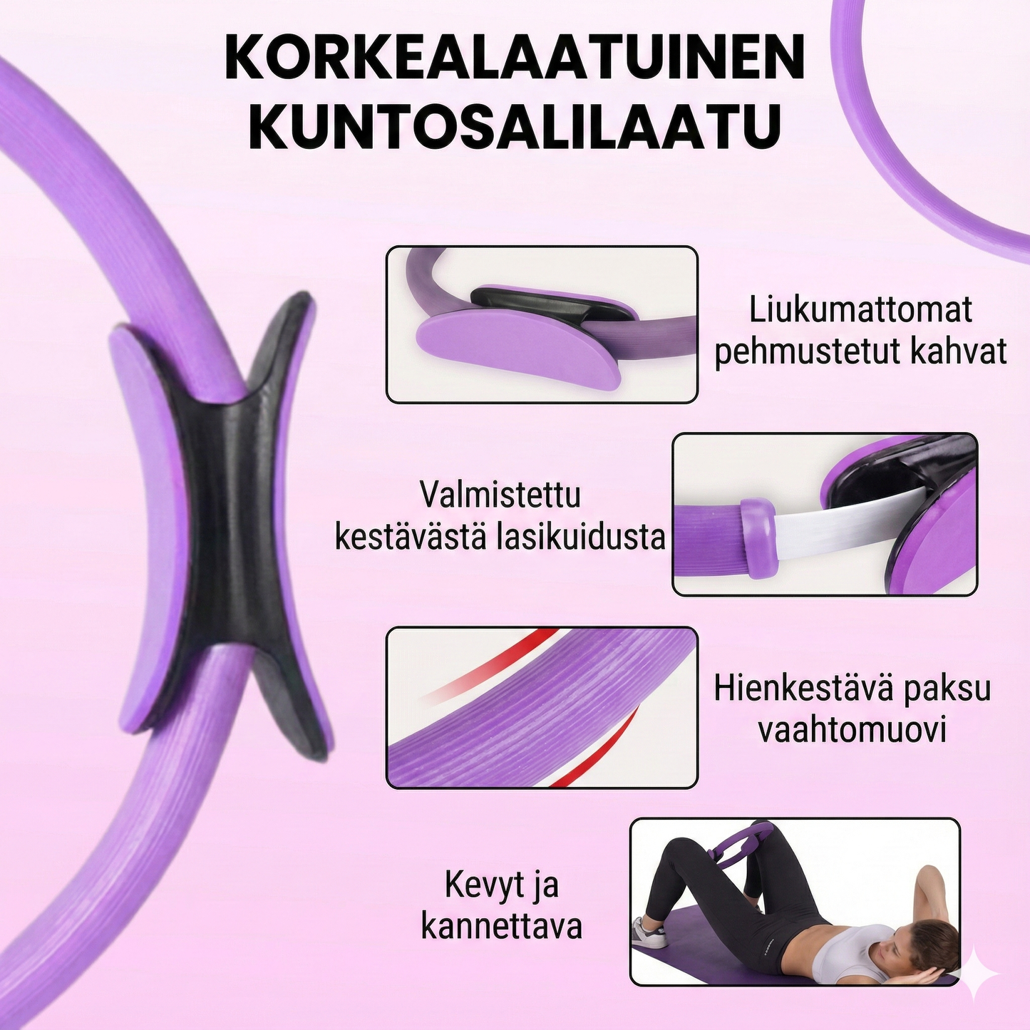 Säädettävä Pilates-rengas kotiin