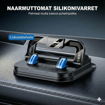 360° kääntyvä, kokoontaitettava puhelinteline