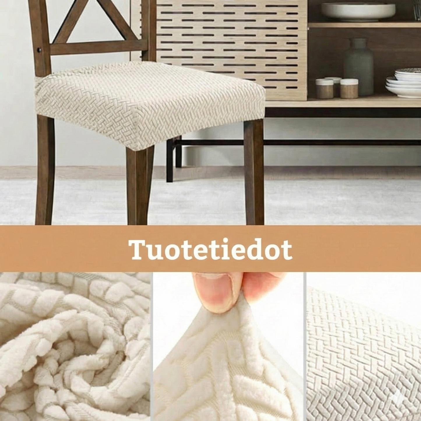 Vedenpitävä jacquard-tuolinpäällinen: tyylikäs ja tahraton