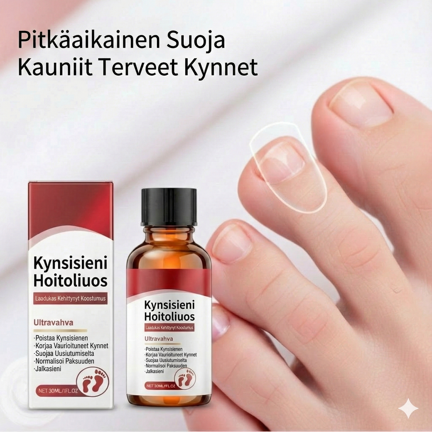 Kynsien korjausesanssi vaurioituneille kynsille