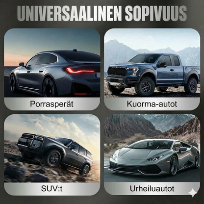 Aurinkokäyttöinen auton turvavalo (2 kpl)