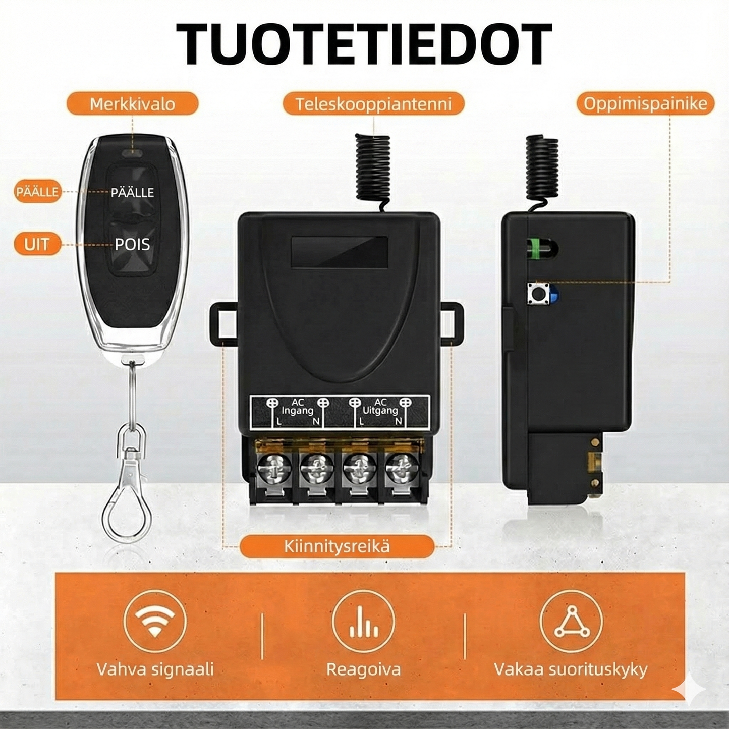 Langaton kytkinsarja: Asenna ilman kaapeleita