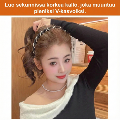 Vintage-tyylinen korkeakallon tekohelmipanta (3 kpl/setti)