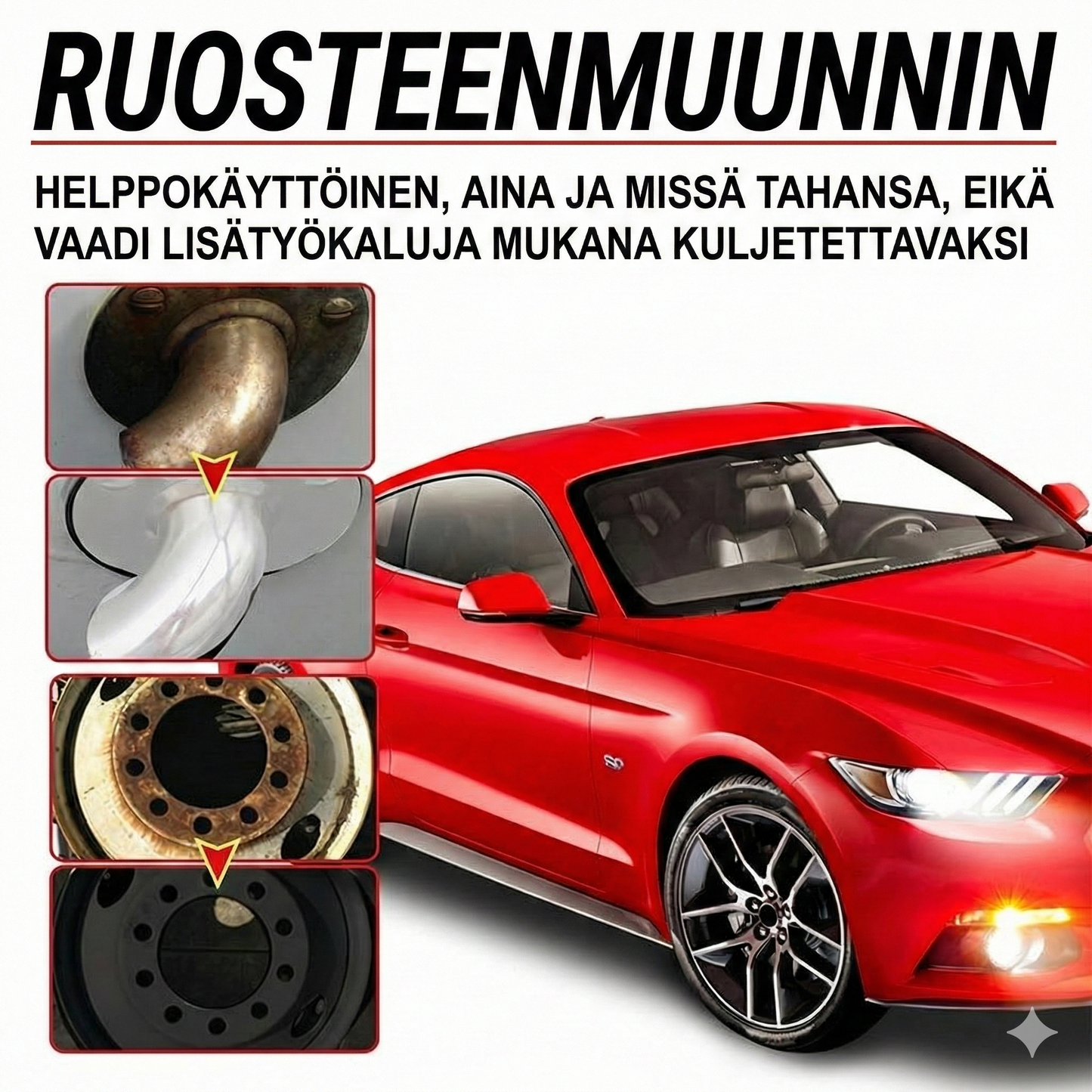 Tehokas ruosteenpoistaja ja ruosteenmuunnin