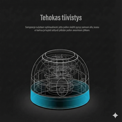 Silikonitiiviste viini-/samppanjapulloille