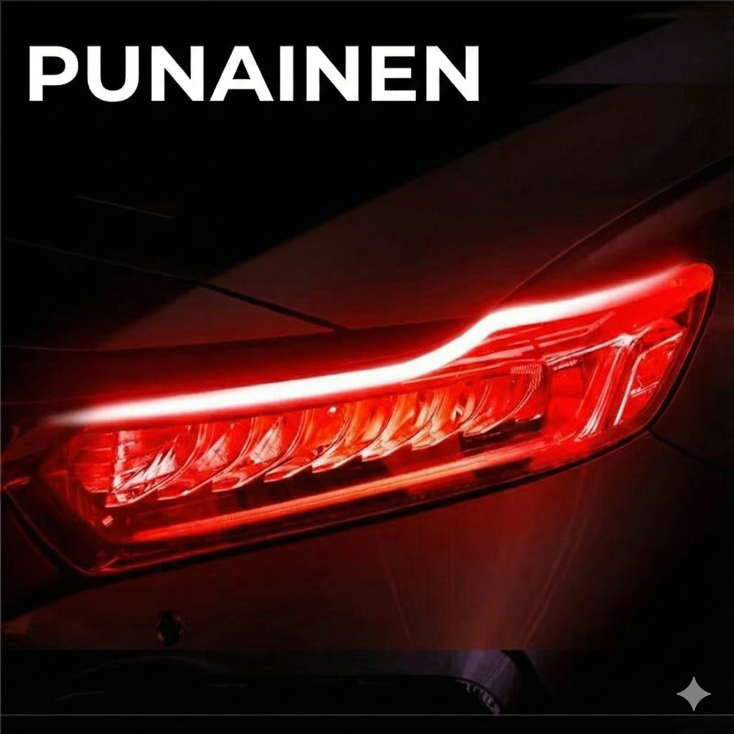 Auton ajovalojen LED-valaistus