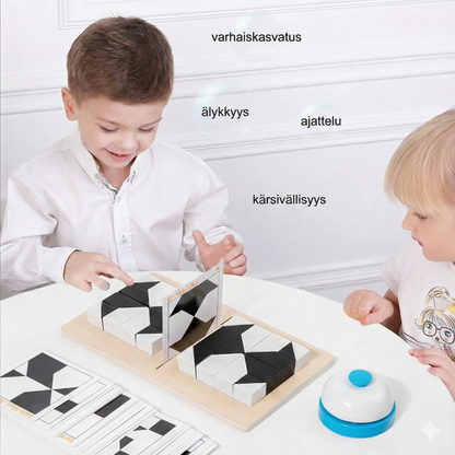 Interaktiivinen rakennuspalikkapeli: Harjoittele tilannäkemystä