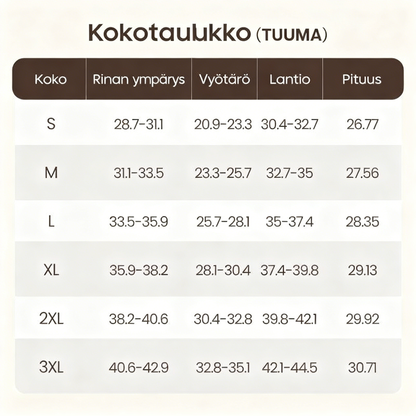 Vatsaa hallitseva pakaralihasten kohottaja vetoketjulla ja haaroilla, fajas colombianas