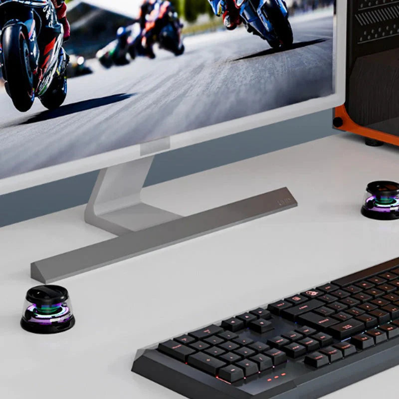 Kompakti ja magneettinen Bluetooth-kaiutinsarja LED-valaistuksella