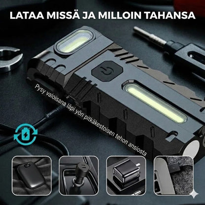 LED-työvalo 180° kääntyvällä päällä