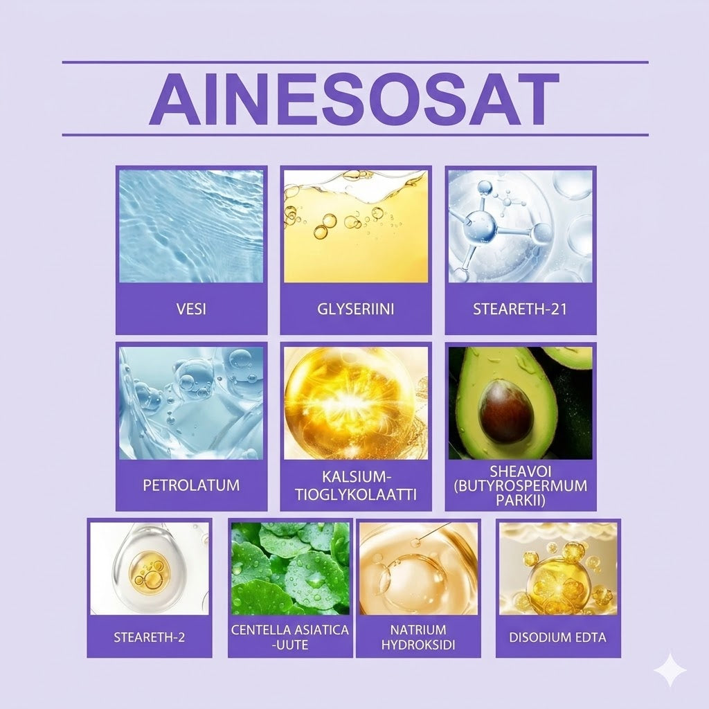 Hellävarainen ja kivuton kasvojen karvanpoistovoide