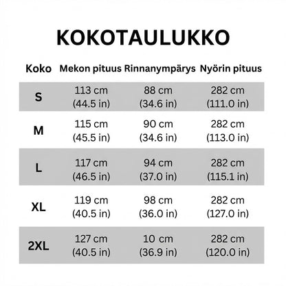 Selätön maksimekko naisille – säädettävä, väljä ja monikäyttöinen