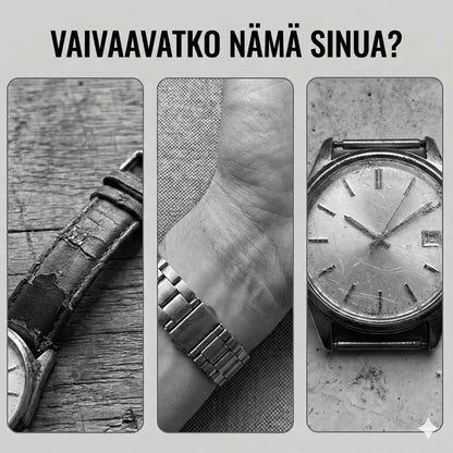 Minimalistinen miesten kvartsikello päivämääränäytöllä