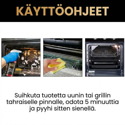 Uunin ja grillin puhdistussuihke