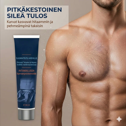 Nopeavaikutteinen karvanpoistovoide miehille