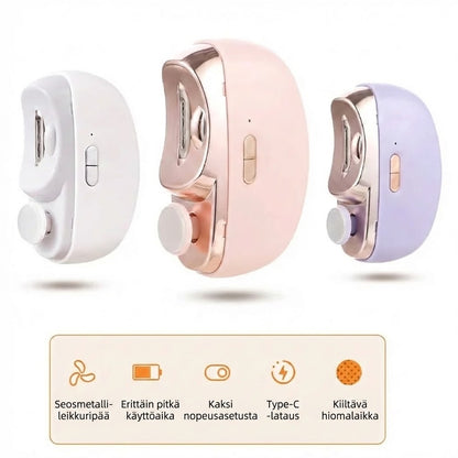 3-in-1 sähköinen kiillotuslaite ja automaattinen kynsileikkuri