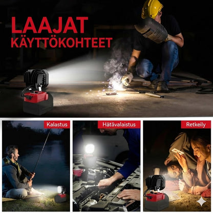 40 W kannettava 6000 lm LED-työvalo