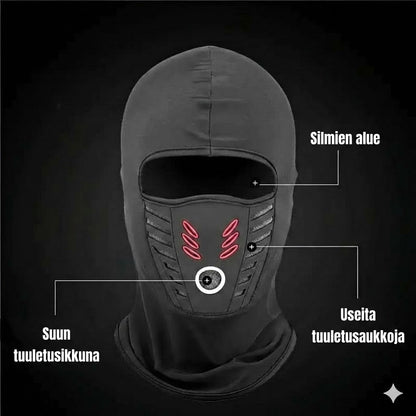 Unisex tuulenpitävä ja lämmin kokokasvomaski