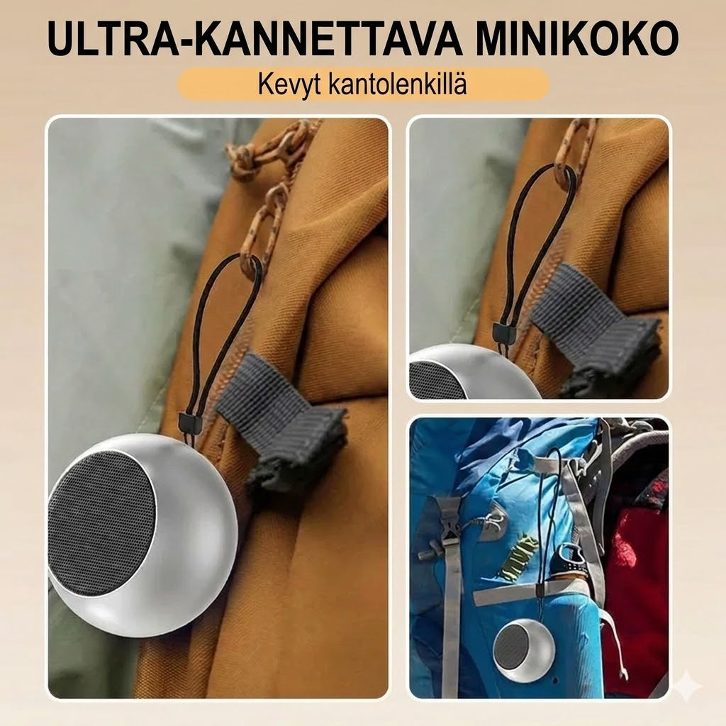 Bluetooth-minikaiutin bassolla