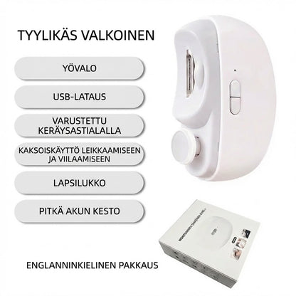 3-in-1 sähköinen kiillotuslaite ja automaattinen kynsileikkuri