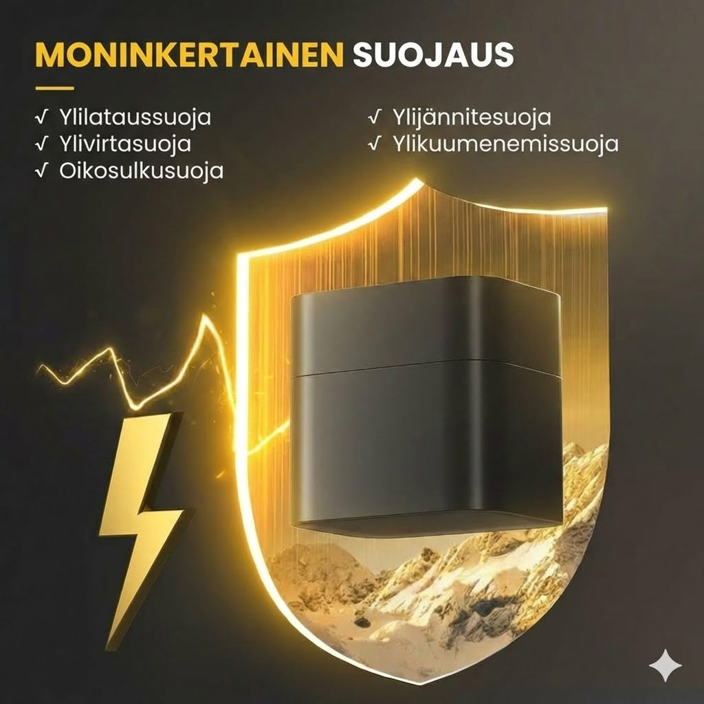 Litiumakkulaturi – Ylilataussuoja