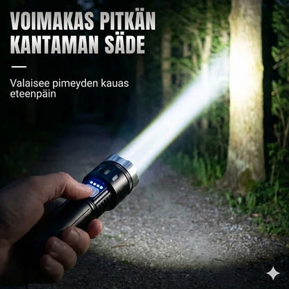 Digitaalinen LED-taskulamppu etäisyyszoomilla