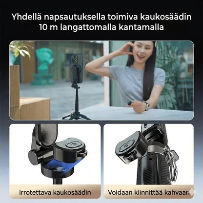 4-in-1 magneettinen selfiekeppi 360° kierrolla