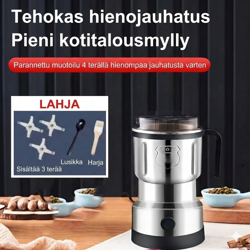 Monitoiminen sähköinen hiomakone kotikäyttöön