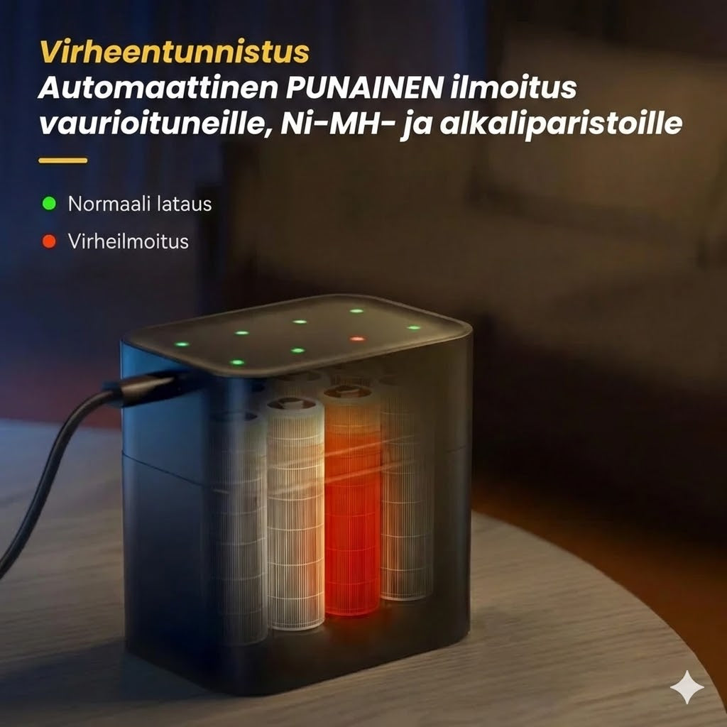 Litiumakkulaturi – Ylilataussuoja