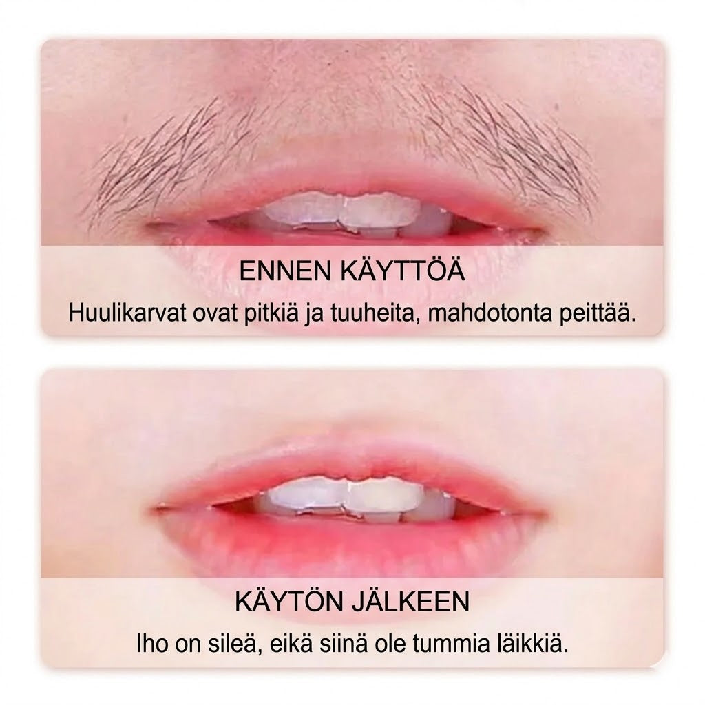 Hellävarainen ja kivuton kasvojen karvanpoistovoide