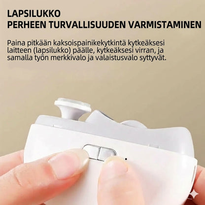 3-in-1 sähköinen kiillotuslaite ja automaattinen kynsileikkuri