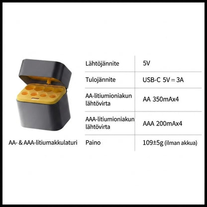 Litiumakkulaturi – Ylilataussuoja