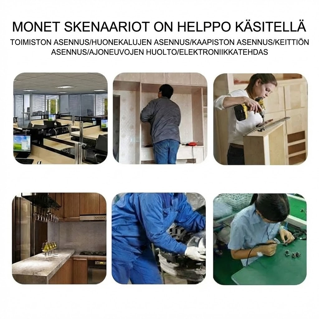 6-in-1 monitoiminen minivasara